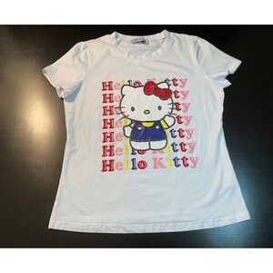 Hello Kitty T-Shirt Shadrie'lle Clothing Rhinestone Graphic Short Sleeve Tshirt‎